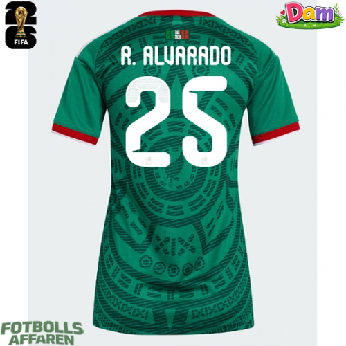 Mexiko Roberto Alvarado #25 Hemmatröja Kvinnor VM 2026 Kortärmad